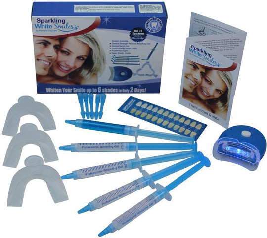 Professional At Home Teeth Whitening System by Sparkling White Smiles, Whitens & Brightens Up To 6 Shades in 2 Days, Effective Results, Easy to Use