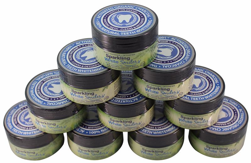 ACTIVATED CHARCOAL POWDER FOR NATURAL TEETH WHITENING, CLEANING AND DETOXIFYING - COCONUT SHELL ACTIVATED CHARCOAL - NATURAL TEETH WHITENER - FOR A HE