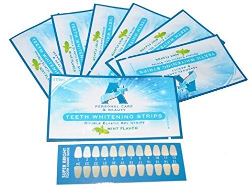 SPARKLING WHITE SMILES PROFESSIONAL TEETH WHITENING STRIPS - BRIGHT WHITE 28 EXPRESS STRIPS - COMPARE TO BIG BRANDS AND SAVE - REMOVES YEARS OF STAINS